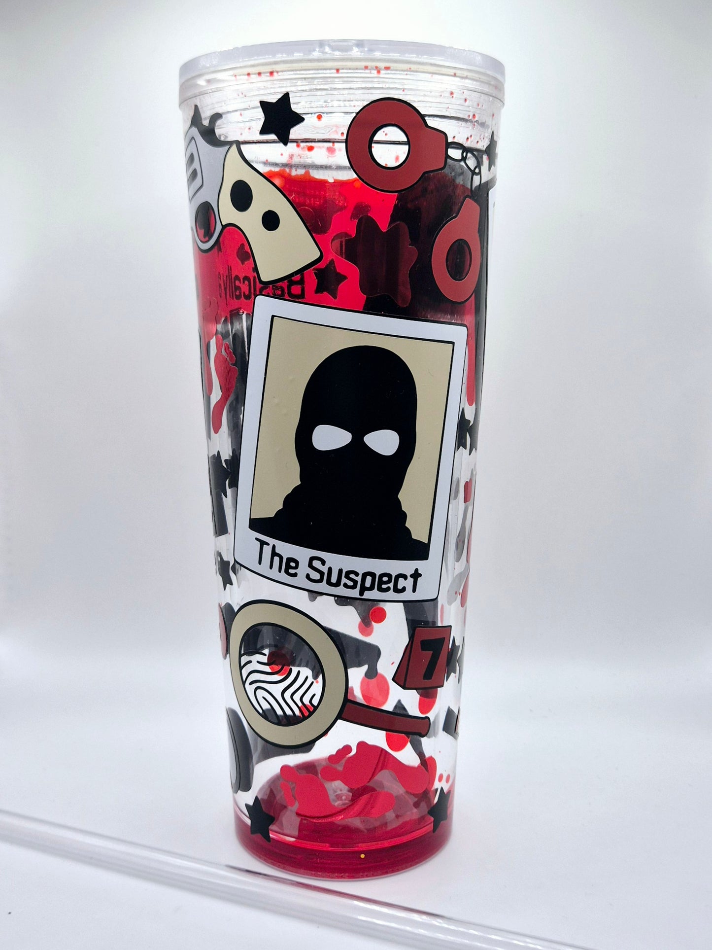 Basically A Cold Case Detective Acrylic Snowglobe