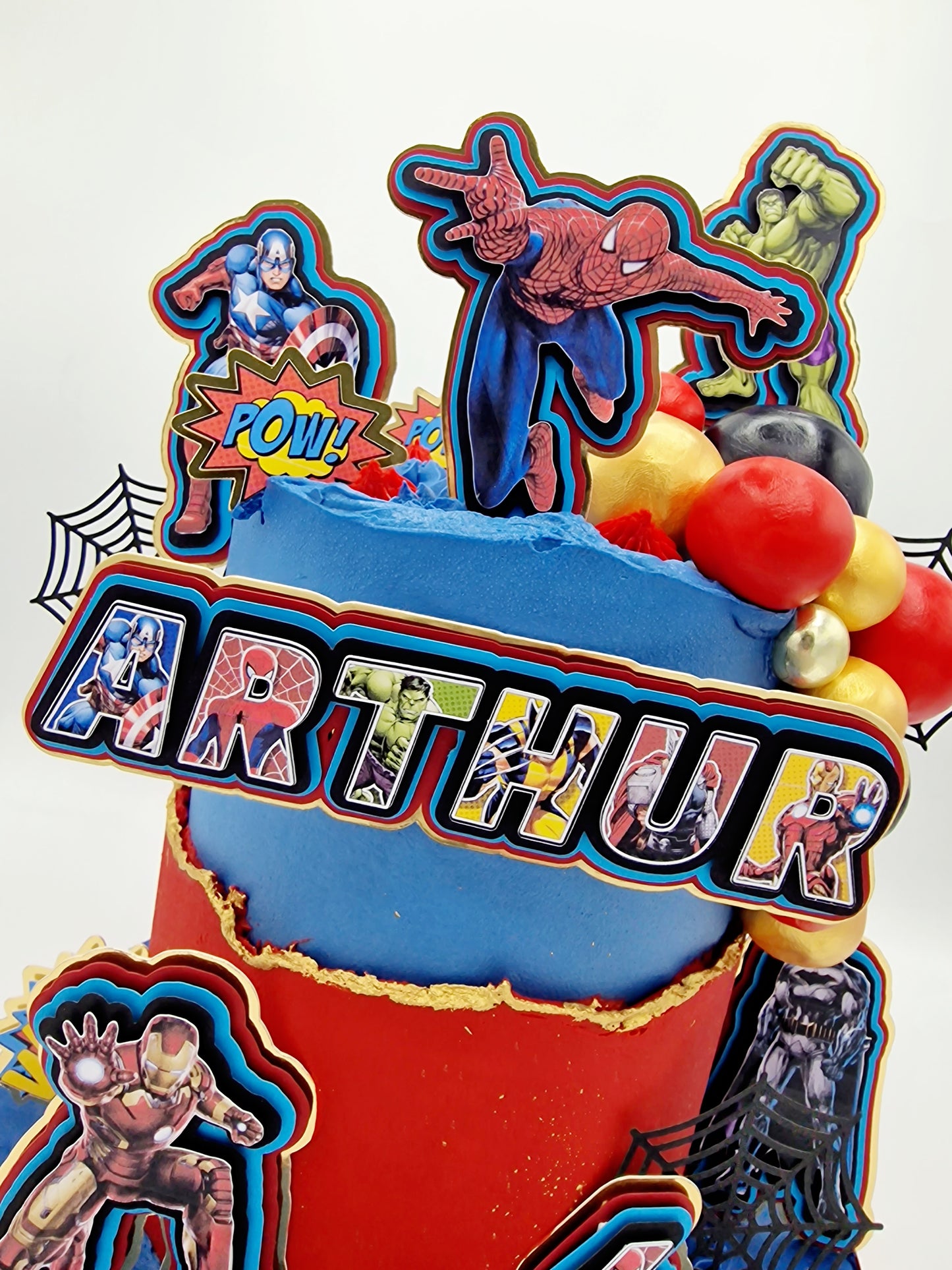 Superheros: Set of Cake Toppers