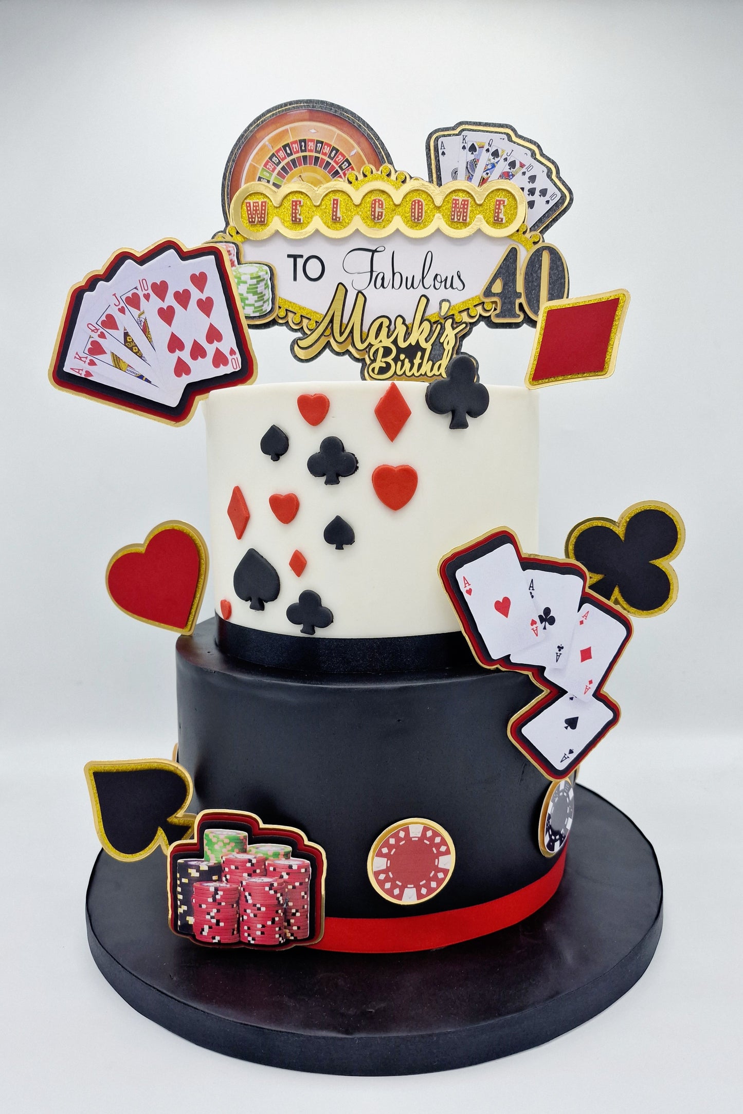 Vegas Baby: Set of Cake Toppers