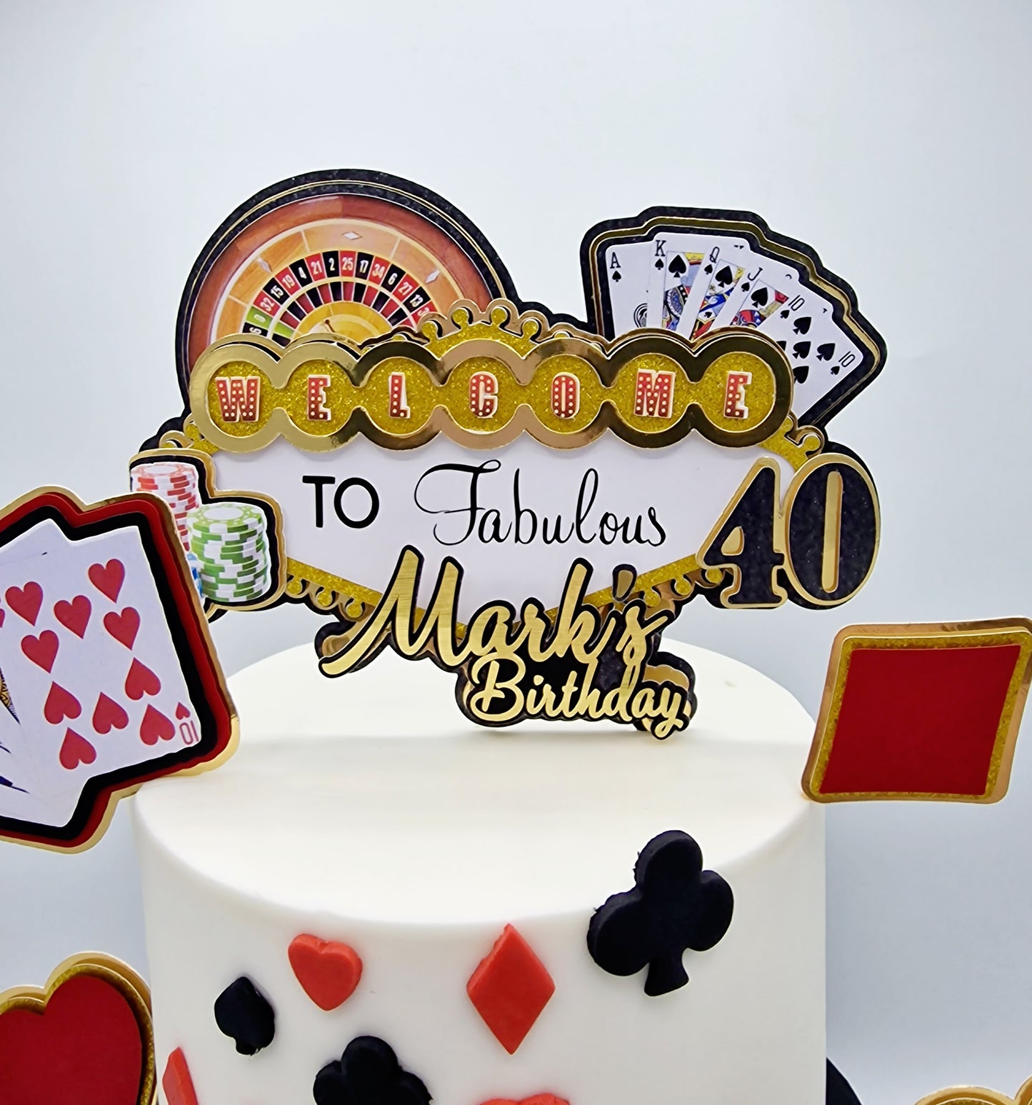 Vegas Baby: Set of Cake Toppers