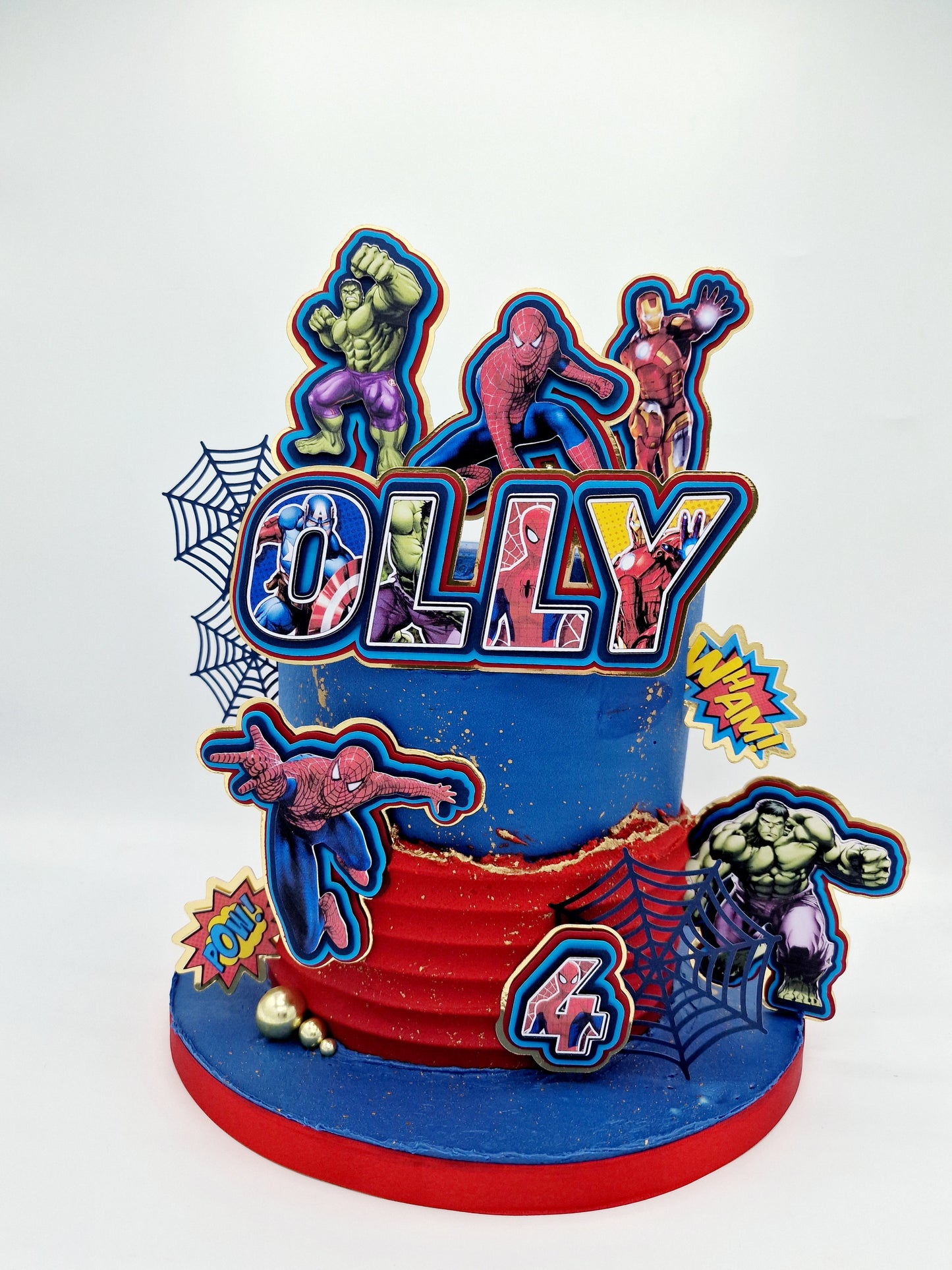 Superheros: Set of Cake Toppers