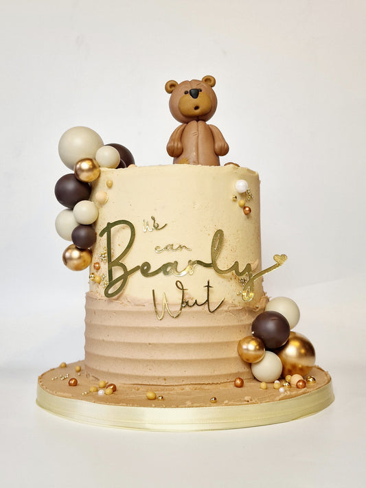 We Can Bearly Wait Cake Charm