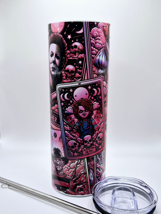 Spooky Friends Tarot Sublimation Tumbler