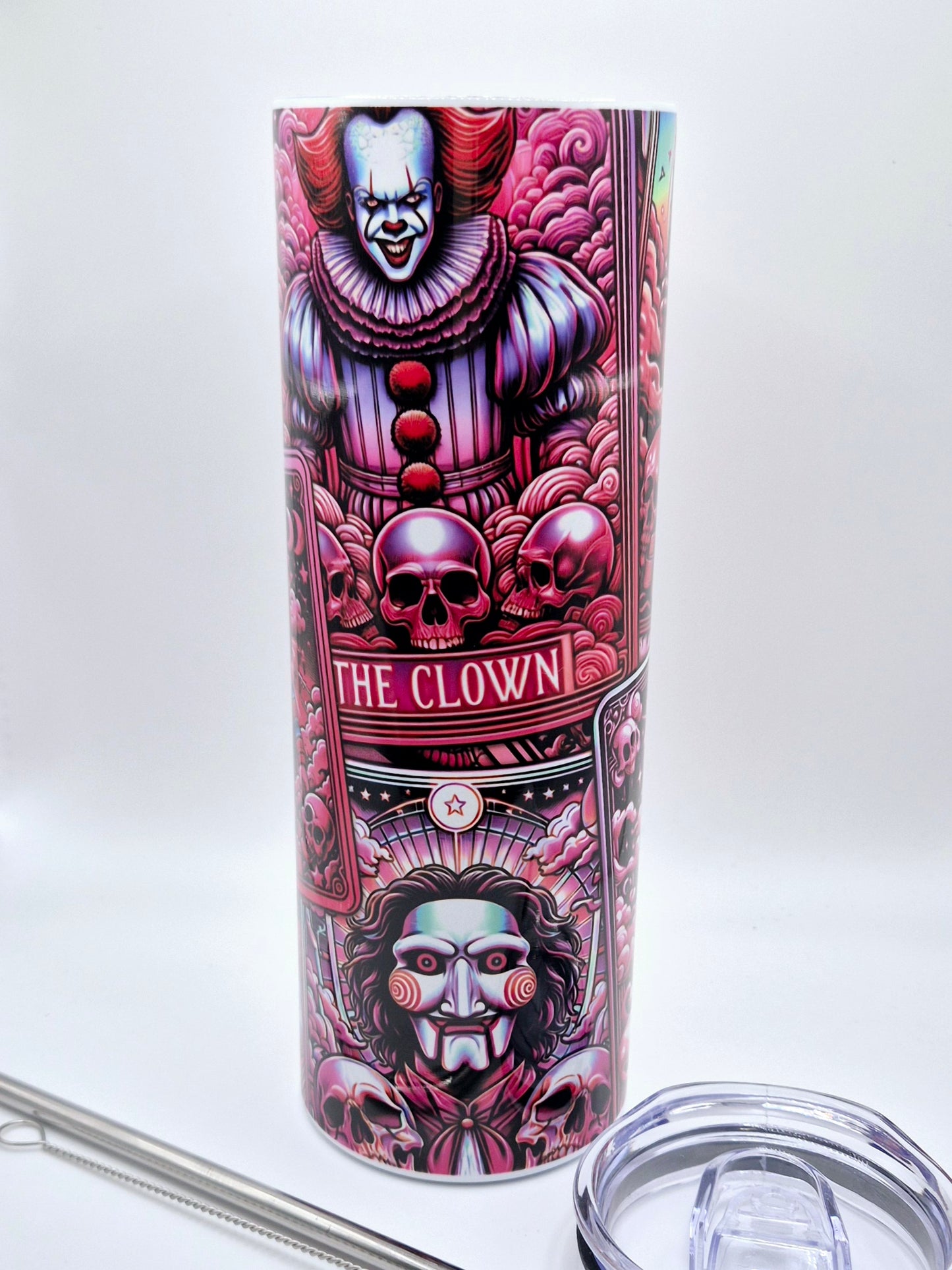 Spooky Friends Tarot Sublimation Tumbler