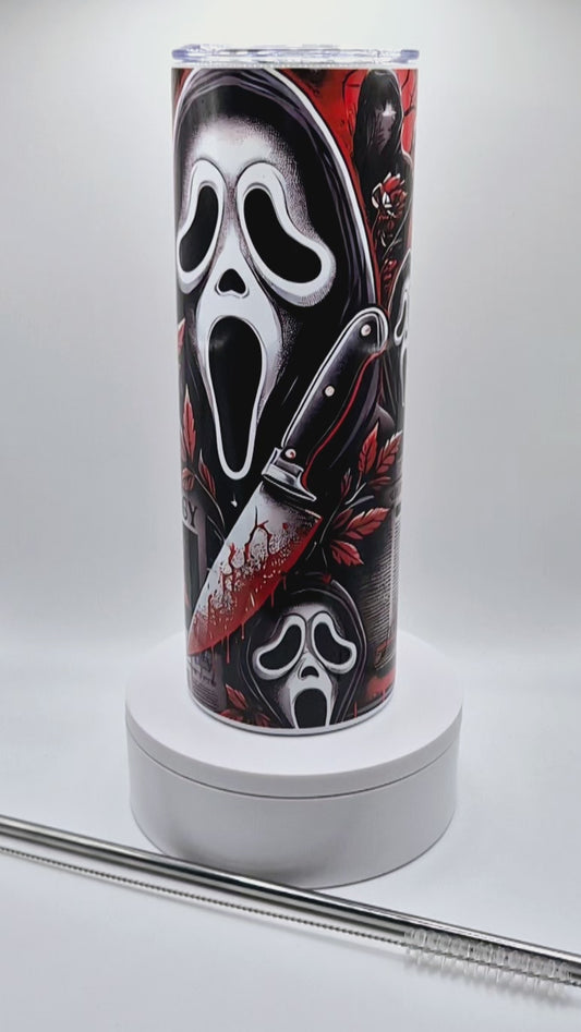 Scary Mask Sublimation Tumbler